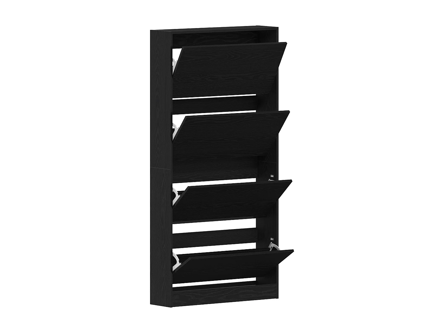 Armoire à chaussures Chêne noir Bois d'ingénierie