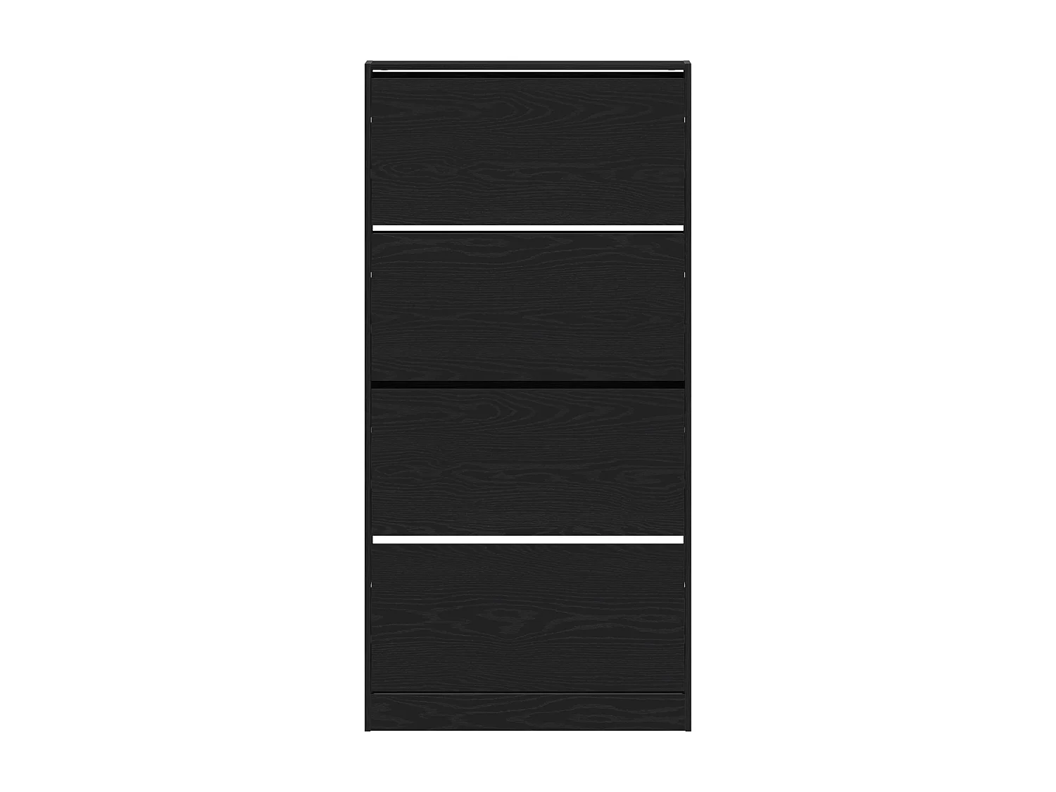 Armoire à chaussures Chêne noir Bois d'ingénierie