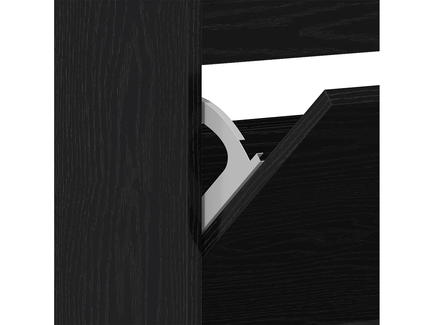 Armoire à chaussures Chêne noir Bois d'ingénierie