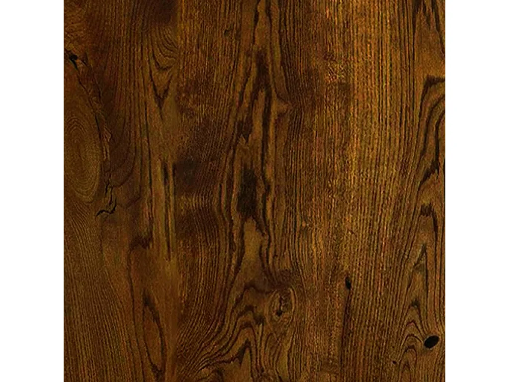 Schuhschrank aus geräucherter Eiche, 63 x 24 x 81 cm, Holzwerkstoff