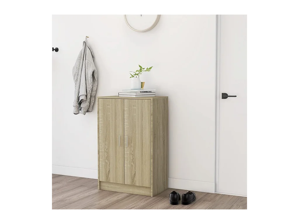 Armoire à chaussures Chêne Sonoma 60x35x92 cm Bois d’ingénierie