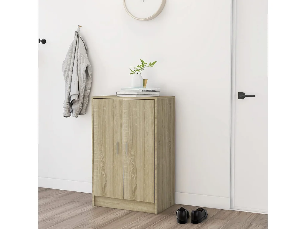 Armoire à chaussures Chêne Sonoma 60x35x92 cm Bois d’ingénierie