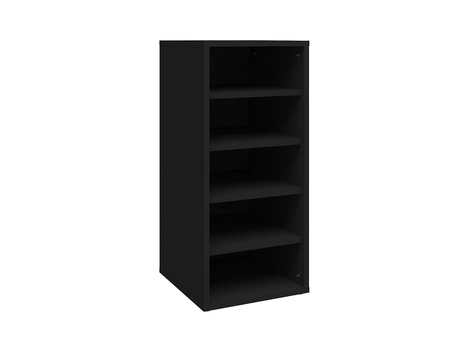 zapateros negros de 31,5 x 35 x 70 cm de madera de ingeniería