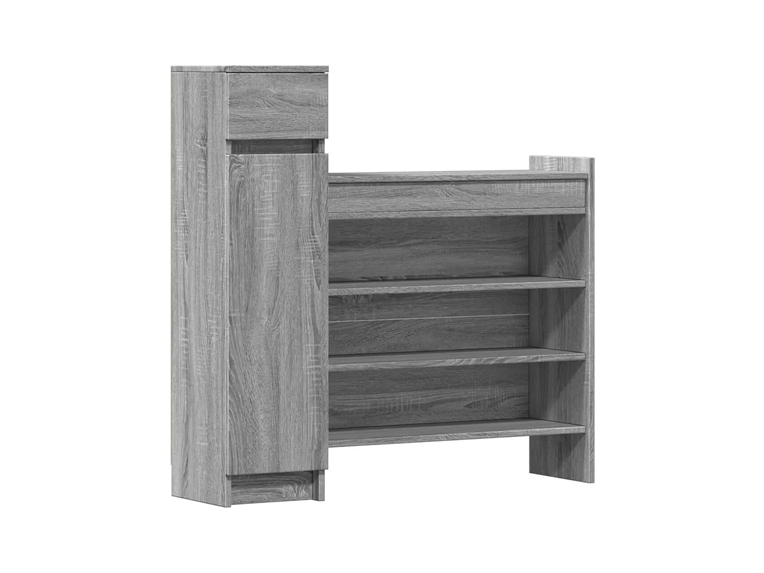 Sonoma Gray Engineered Wood schoenenkast