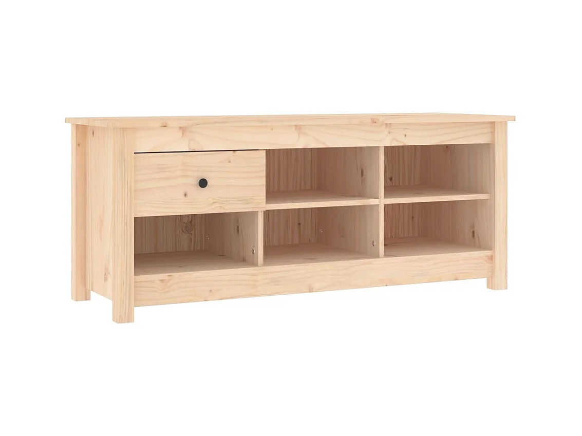 Armoire à chaussures 110x38x45,5 cm Bois de pin massif