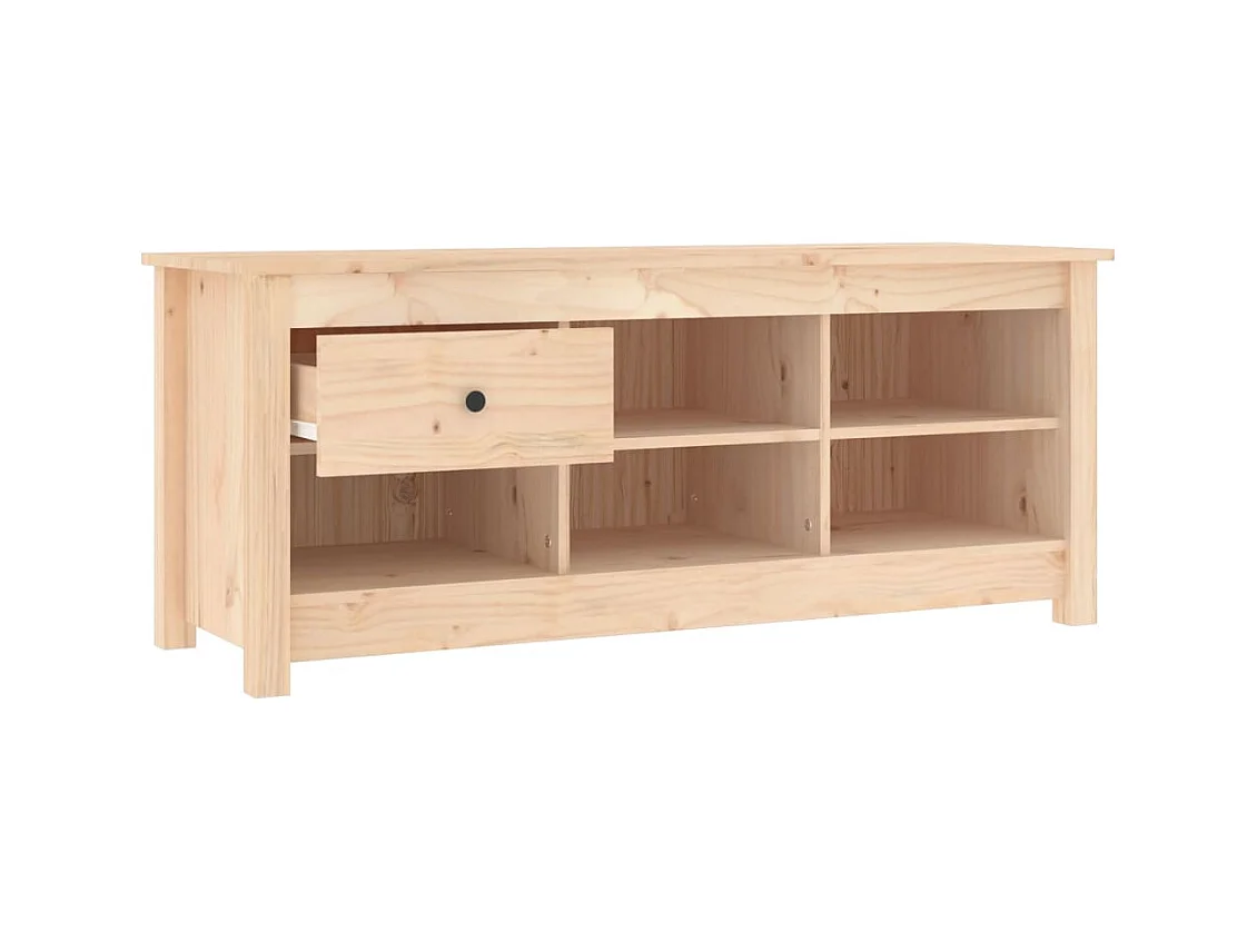 Armoire à chaussures 110x38x45,5 cm Bois de pin massif