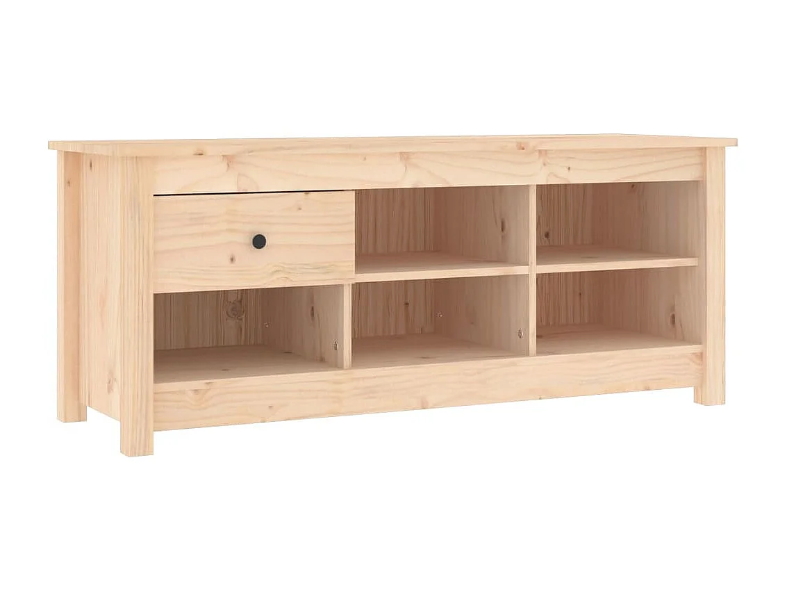 Armoire à chaussures 110x38x45,5 cm Bois de pin massif