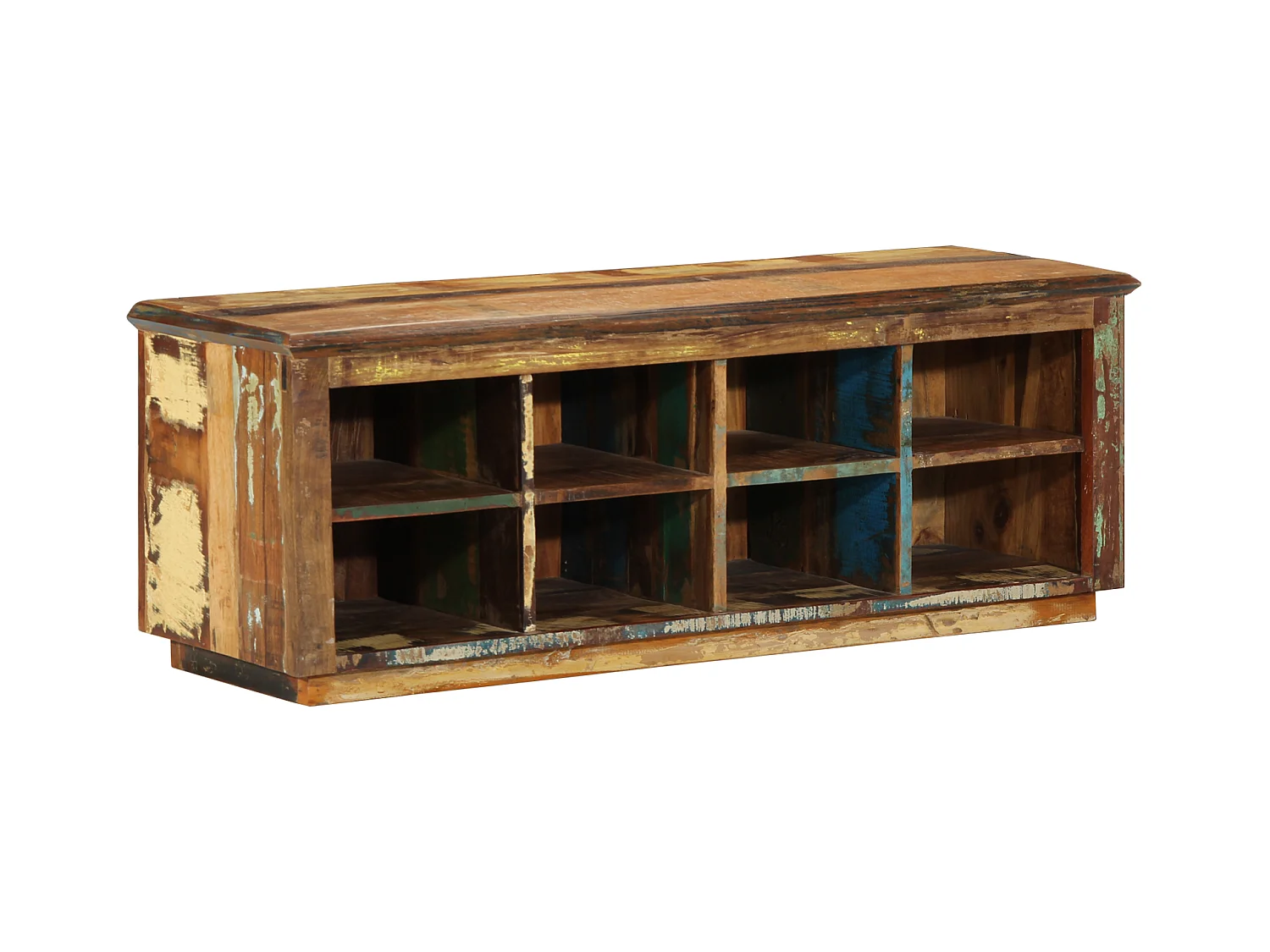 Banc à chaussures 110x35x40 cm Bois massif de récup