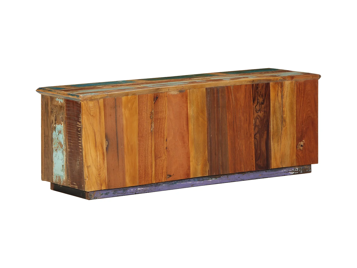 Banc à chaussures 110x35x40 cm Bois massif de récup