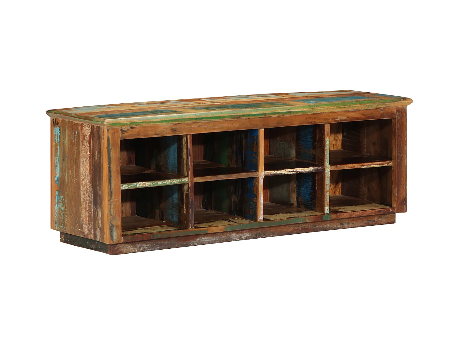 Panca portascarpe 110x35x40 cm Legno massello di recupero