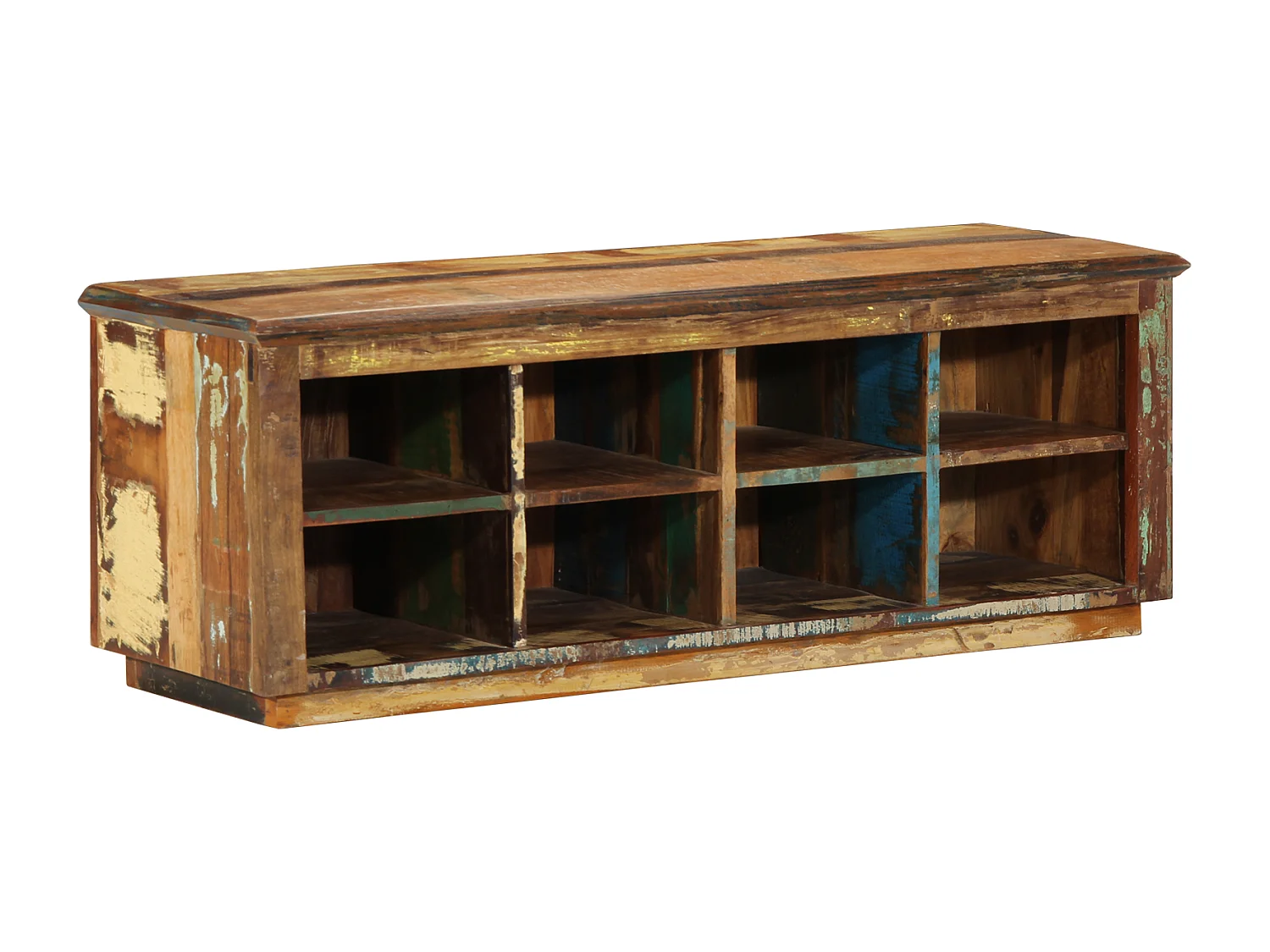 Schoenenbank 110x35x40 cm Massief gerecycled hout