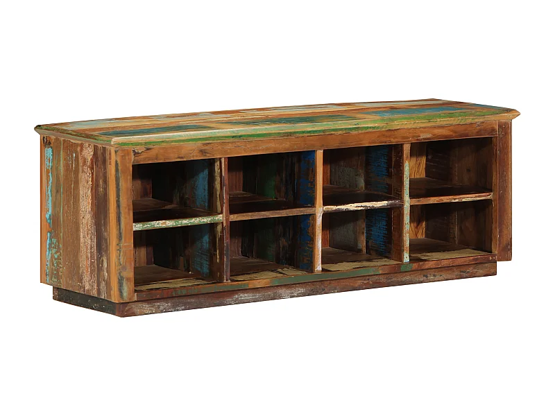 Banc à chaussures 110x35x40 cm Bois massif de récup