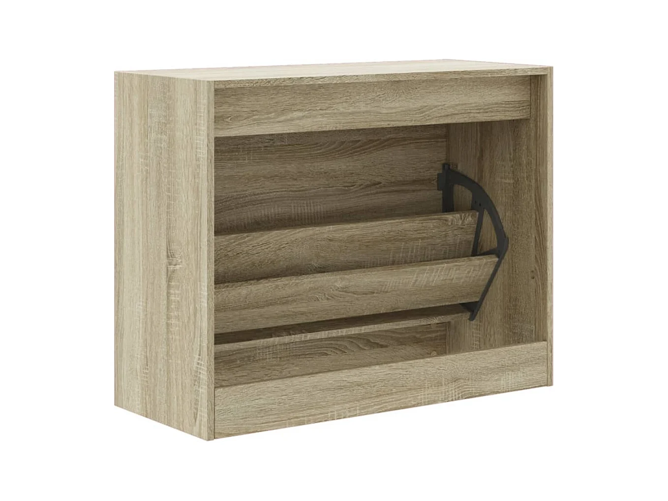 Armoire à chaussures chêne sonoma 80x34x63 cm bois d'ingénierie