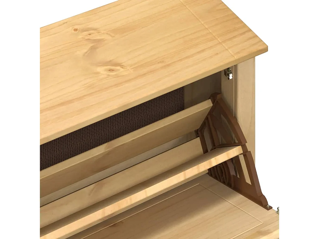 Armoire à chaussures 99x32x47 cm bois de pin massif
