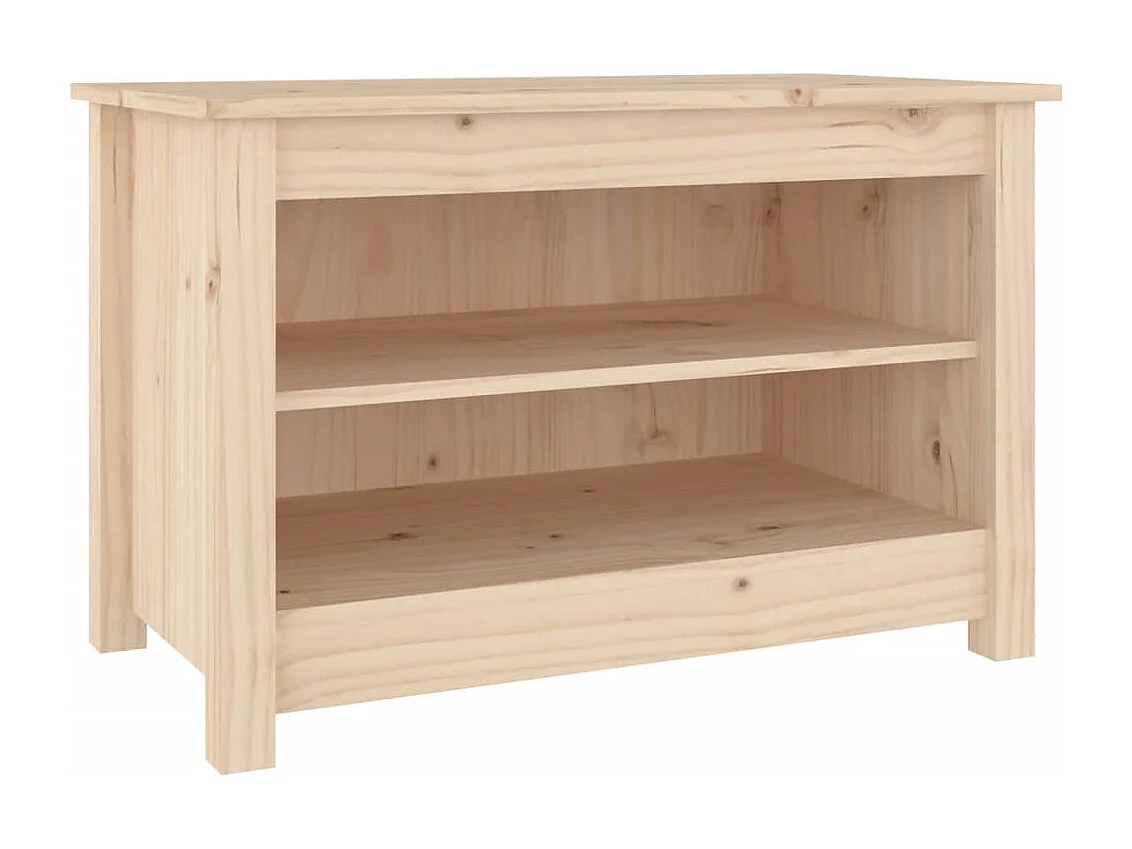 Banc à chaussures 70x38x45,5 cm Bois de pin massif