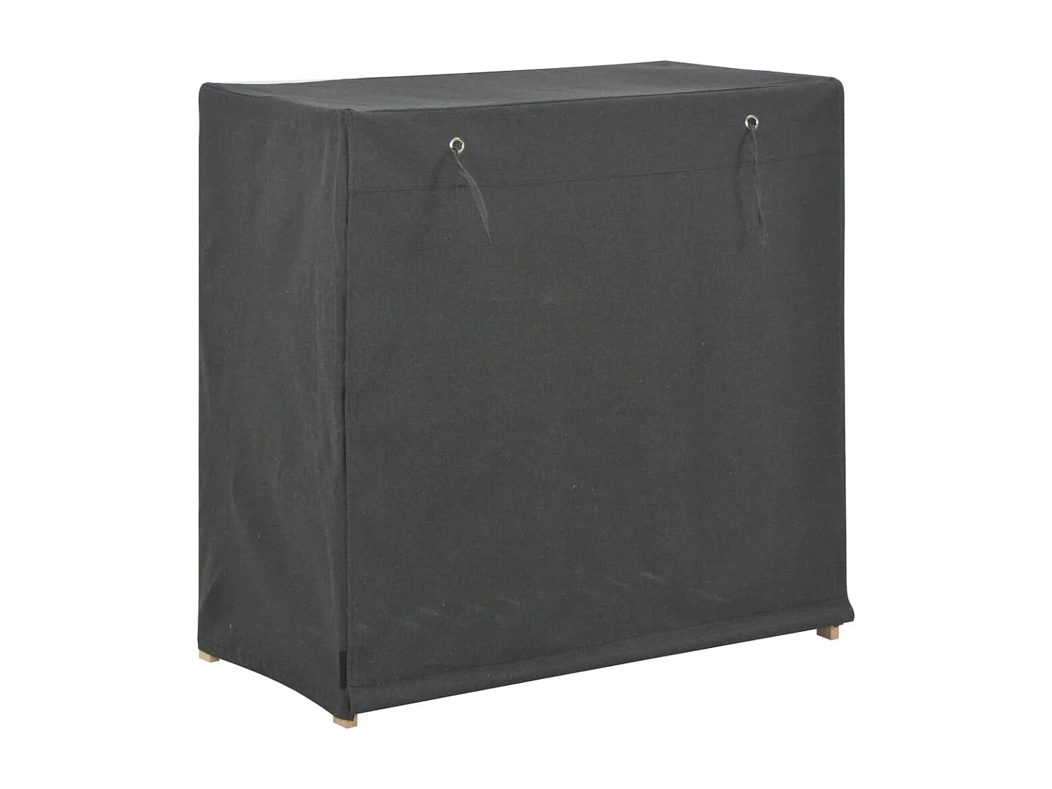 Scarpiera con coperchio Grigio 79x40x80 cm Tessuto