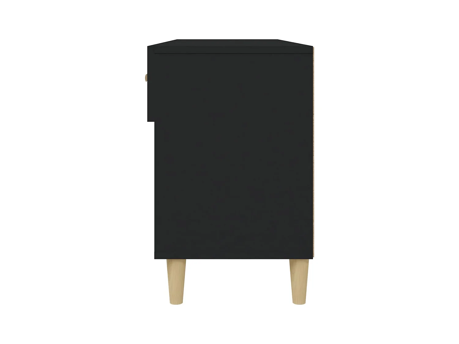 Armoire à chaussures Noir 102x35x55 cm Bois d'ingénierie
