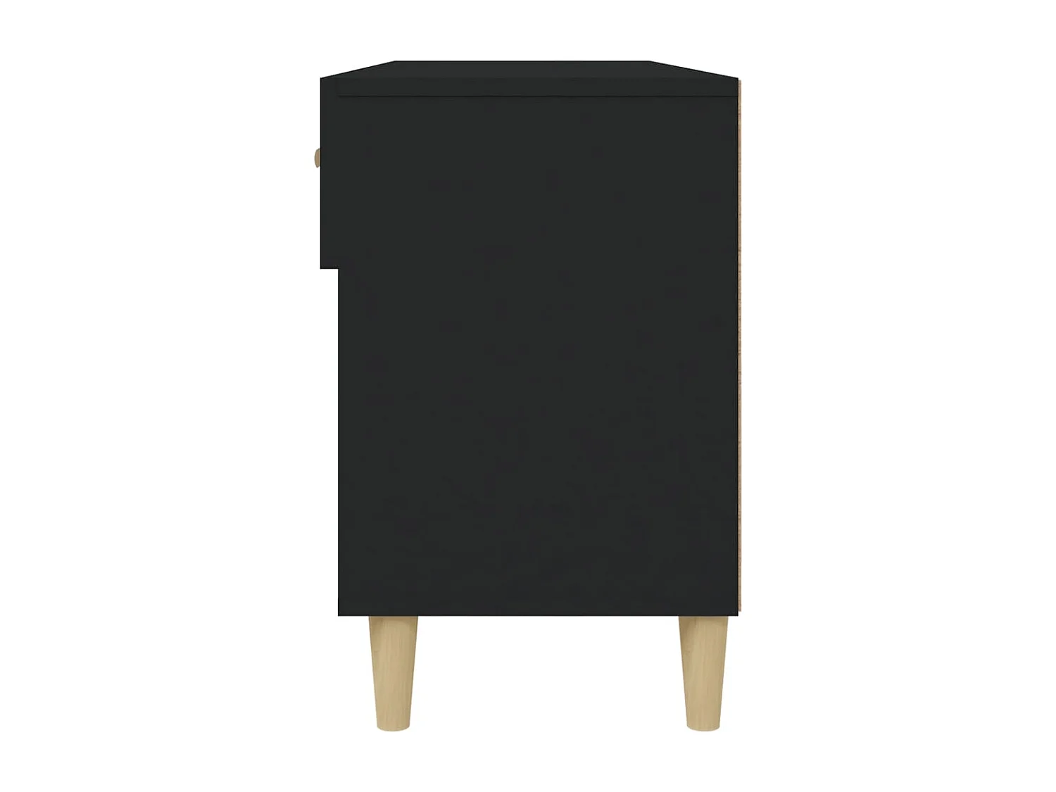 Armoire à chaussures Noir 102x35x55 cm Bois d'ingénierie