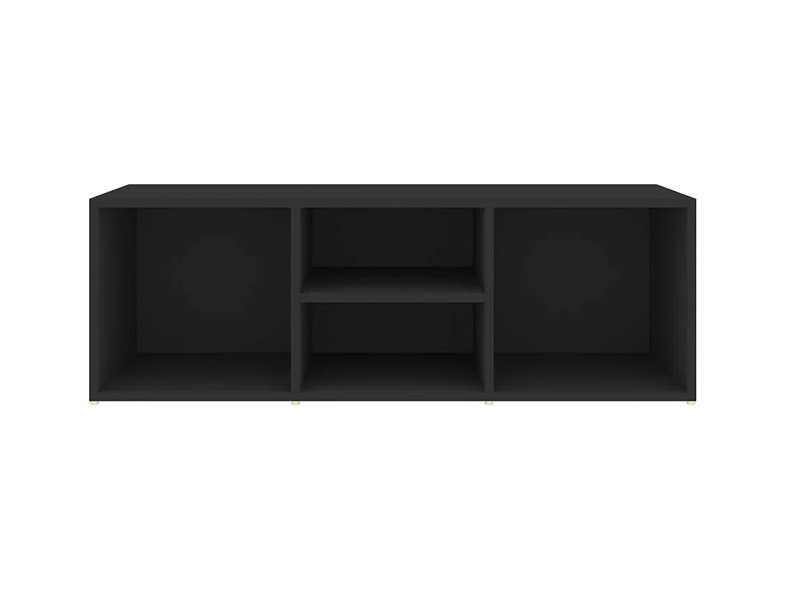 Panca portascarpe nera 105x35x35 cm in truciolato