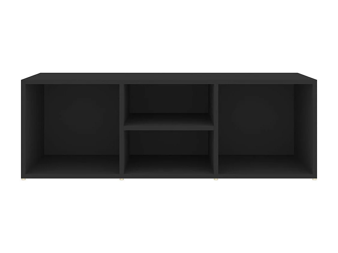 Panca portascarpe nera 105x35x35 cm in truciolato