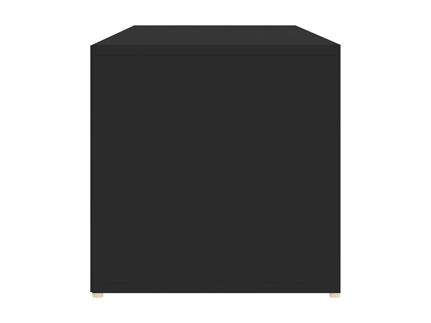 Panca portascarpe nera 105x35x35 cm in truciolato