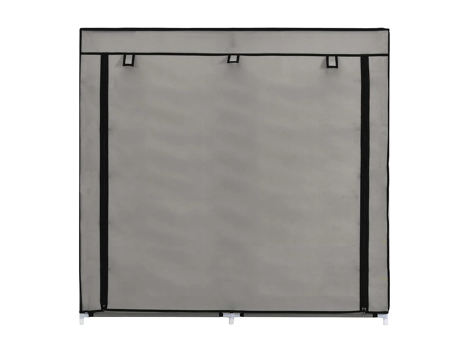 Zapatero con tapa Gris 115x28x110 cm Tela