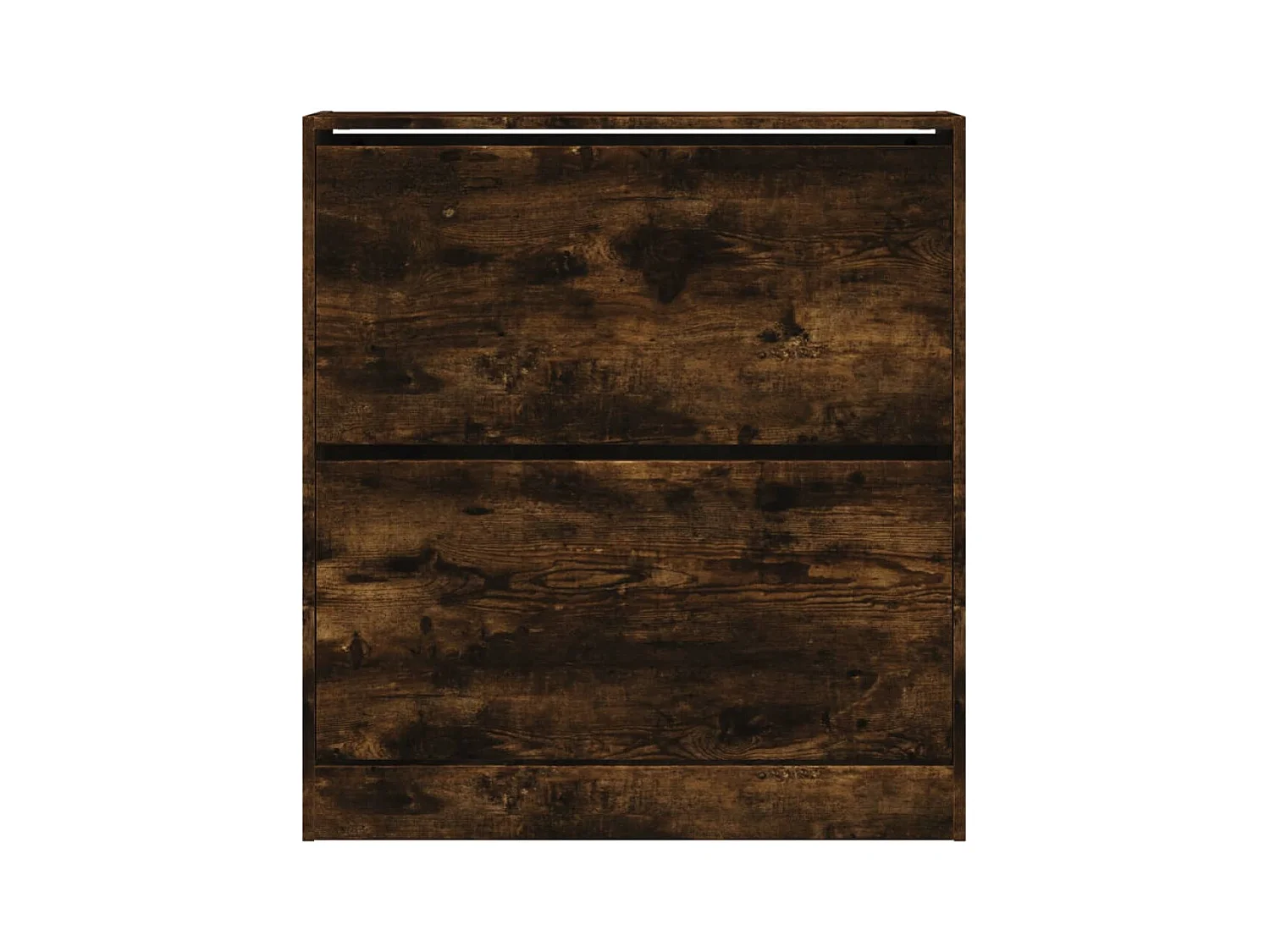 Armoire à chaussures chêne fumé 80x21x87,5 cm bois ingénierie