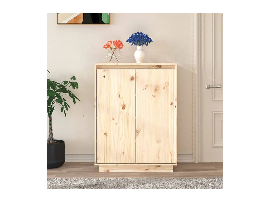 Armoire à chaussures 60x35x80 cm Bois de pin massif