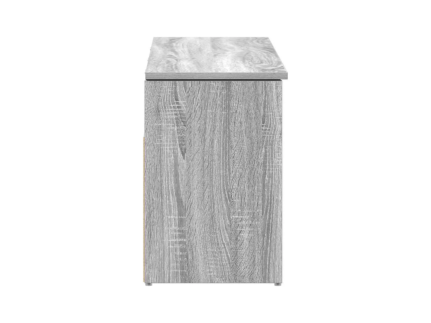 Banc à chaussures sonoma gris 102x30,5x45 cm bois d'ingénierie