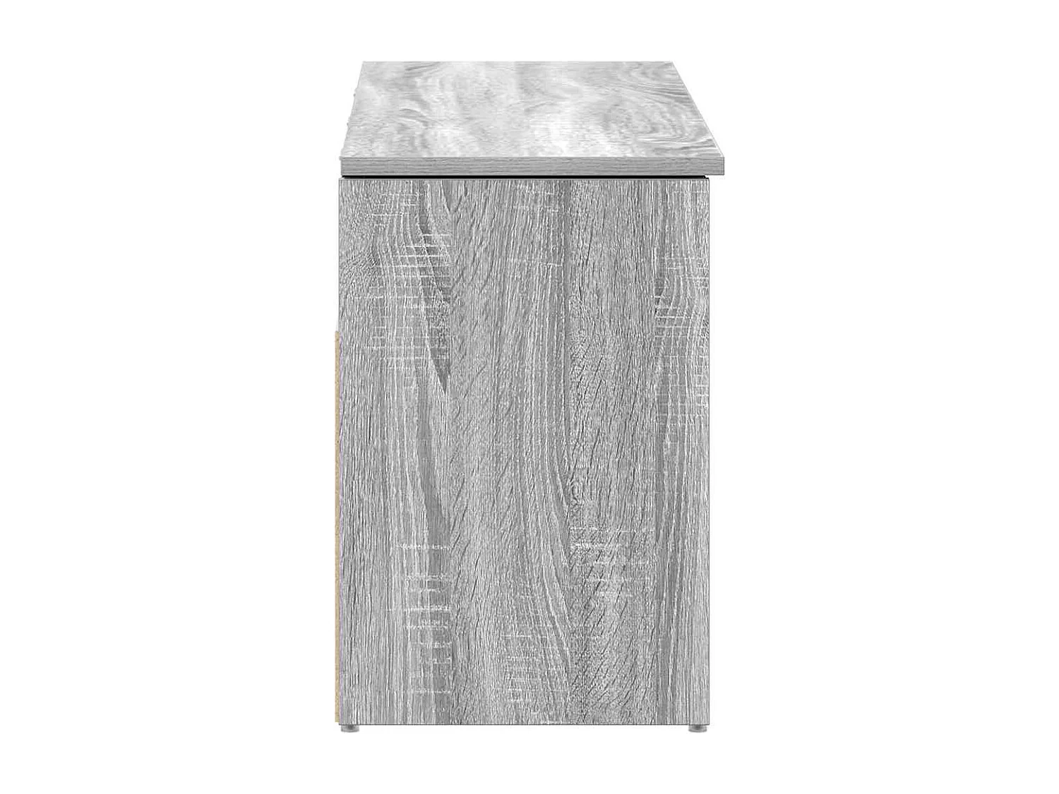 Banc à chaussures sonoma gris 102x30,5x45 cm bois d'ingénierie