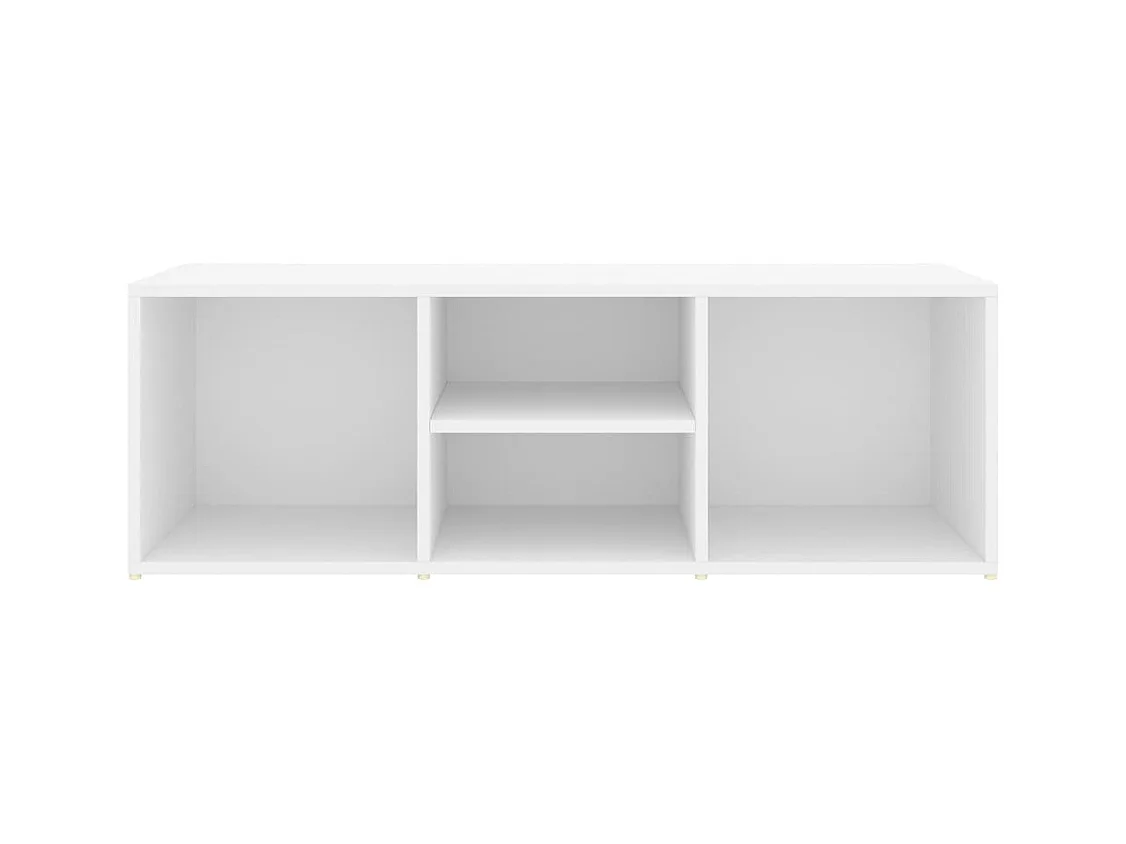 Banc à chaussures Blanc 105x35x35 cm Aggloméré