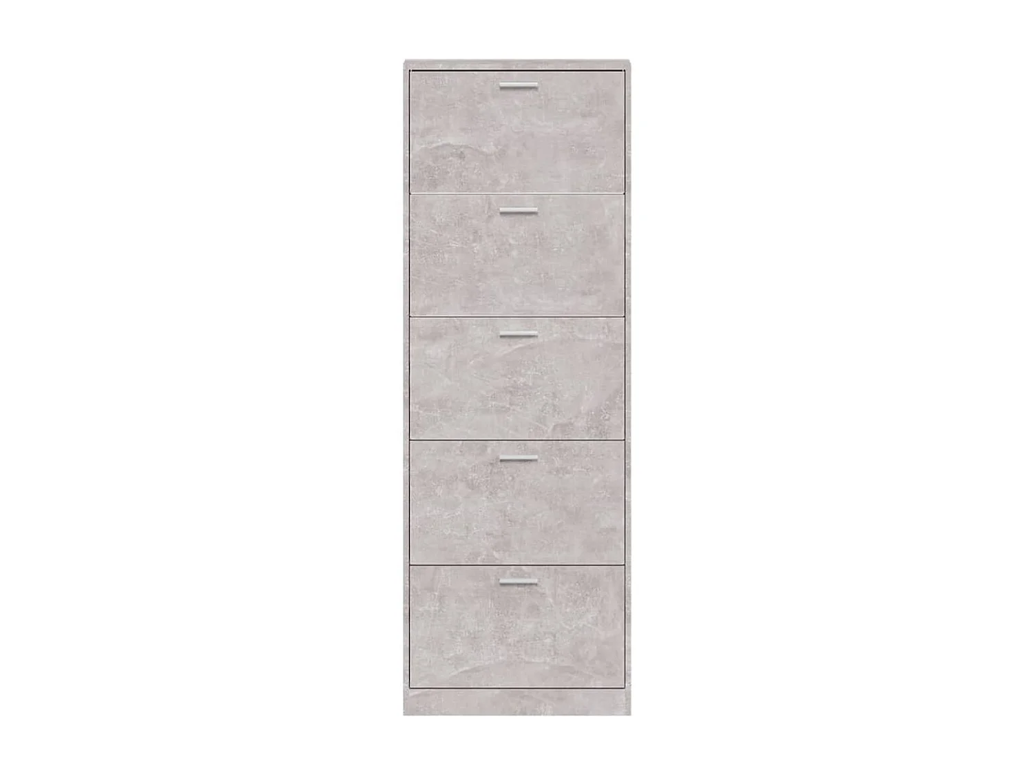 Armoire à chaussures Gris béton 59x17x169 cm Bois d'ingénierie