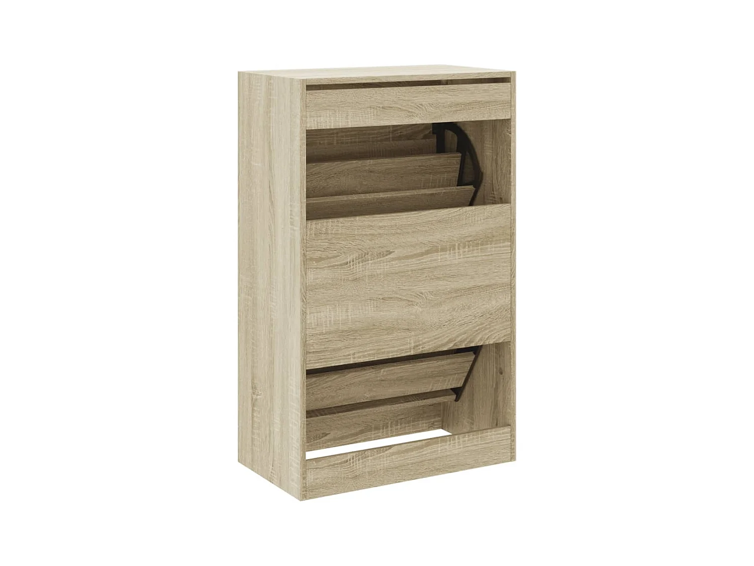 Armoire à chaussures chêne sonoma 60x34x96,5 cm bois ingénierie