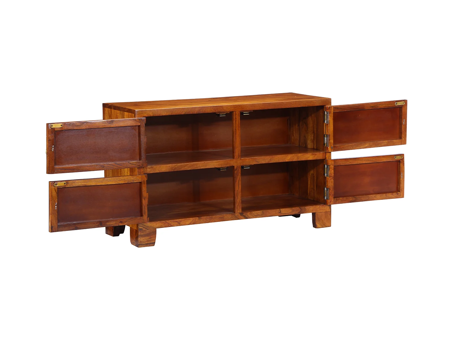 Meuble à chaussures 90x35x55 cm en bois massif d'acacia