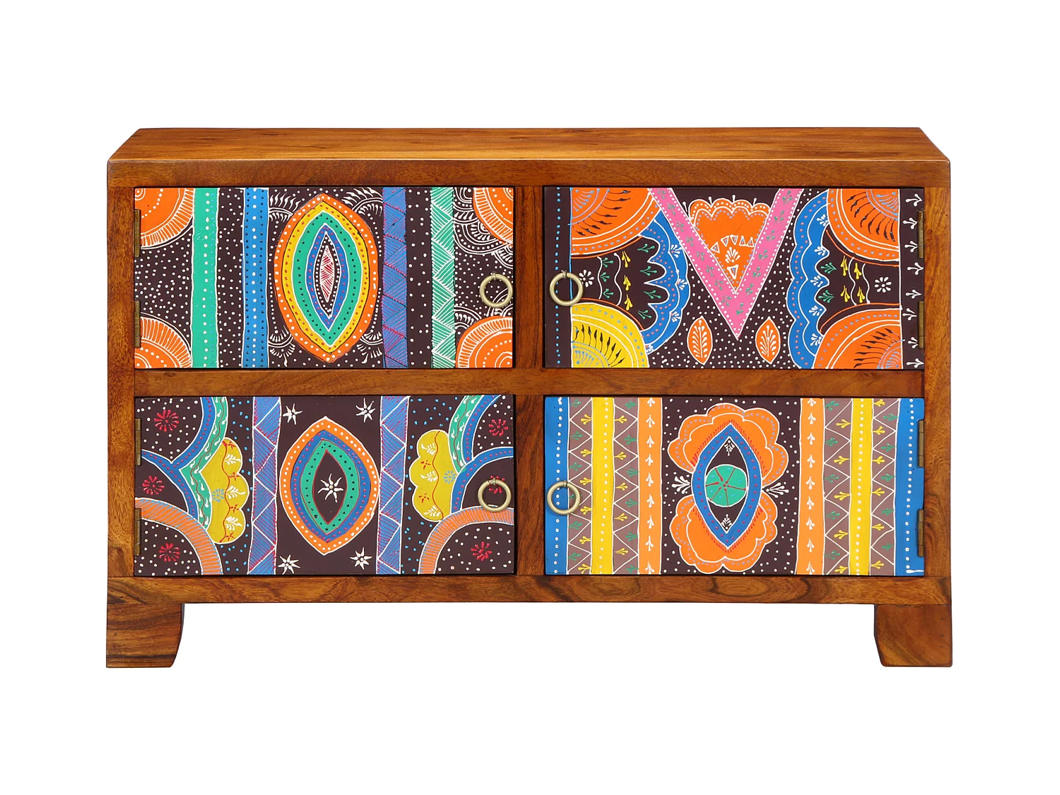 Meuble à chaussures 90x35x55 cm en bois massif d'acacia