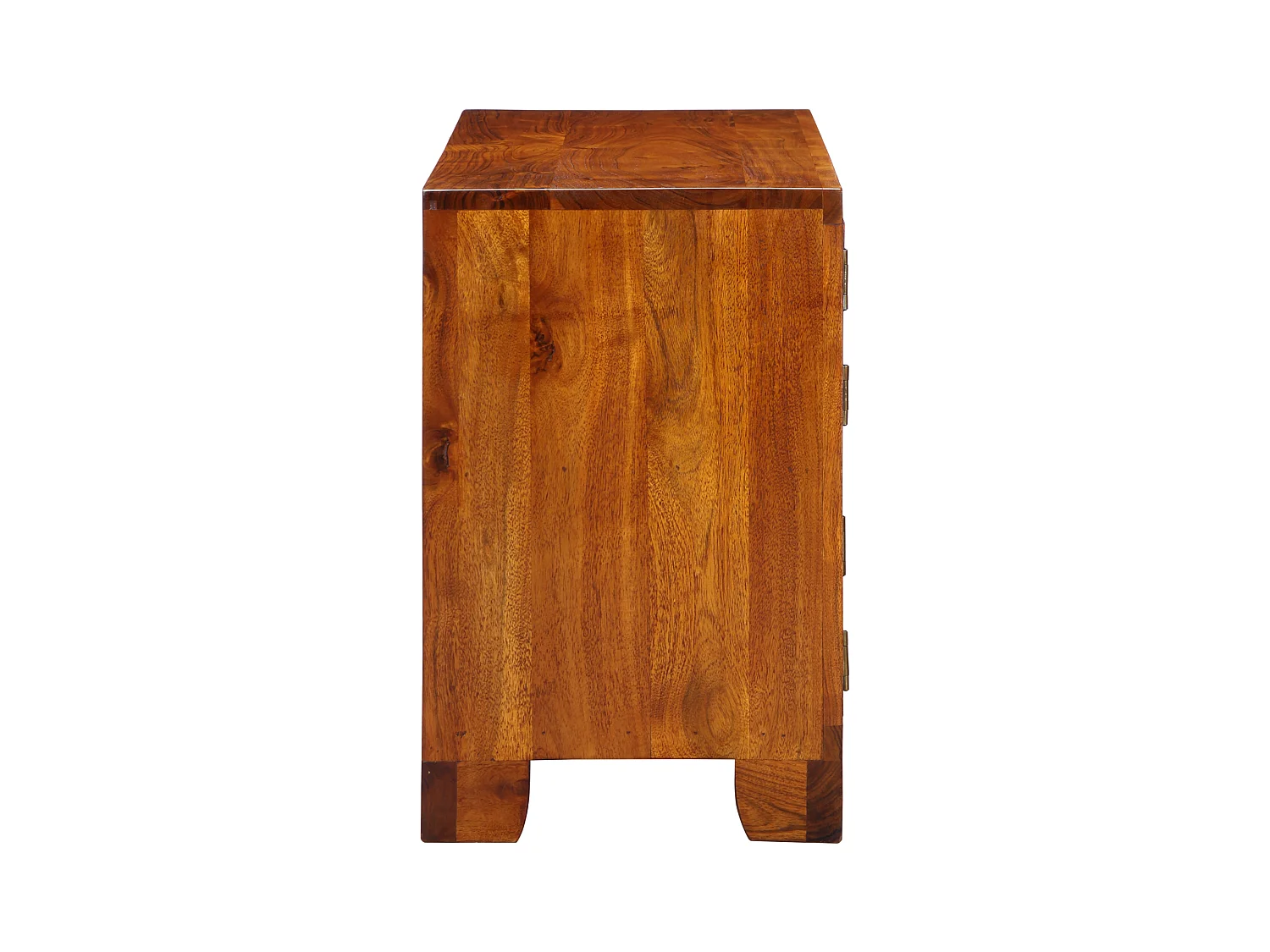 Meuble à chaussures 90x35x55 cm en bois massif d'acacia