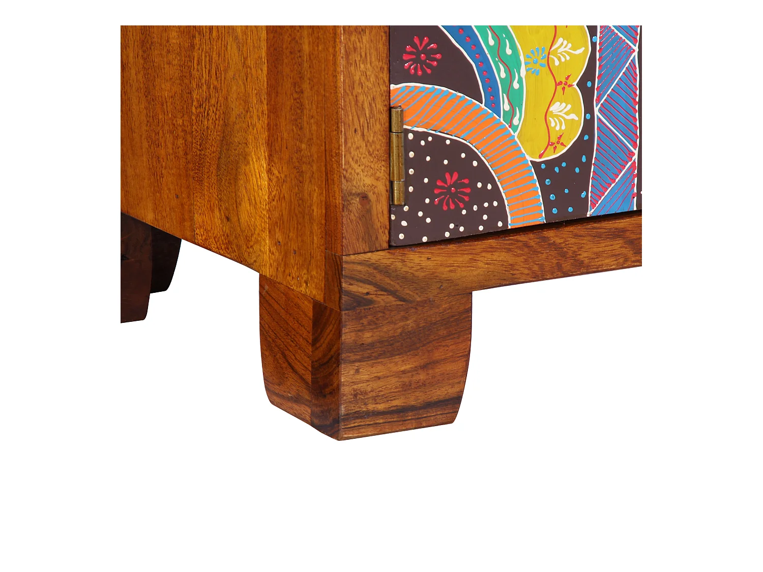 Meuble à chaussures 90x35x55 cm en bois massif d'acacia