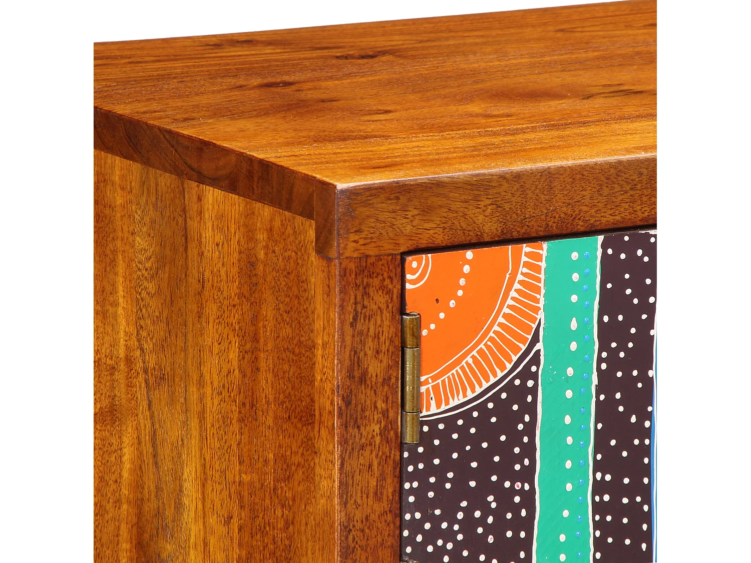 Meuble à chaussures 90x35x55 cm en bois massif d'acacia