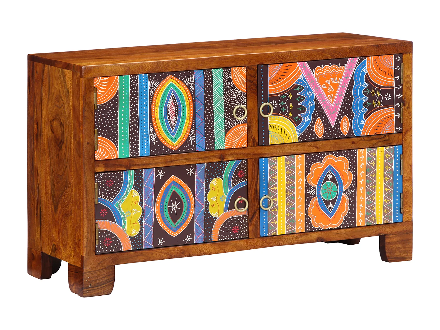 Meuble à chaussures 90x35x55 cm en bois massif d'acacia