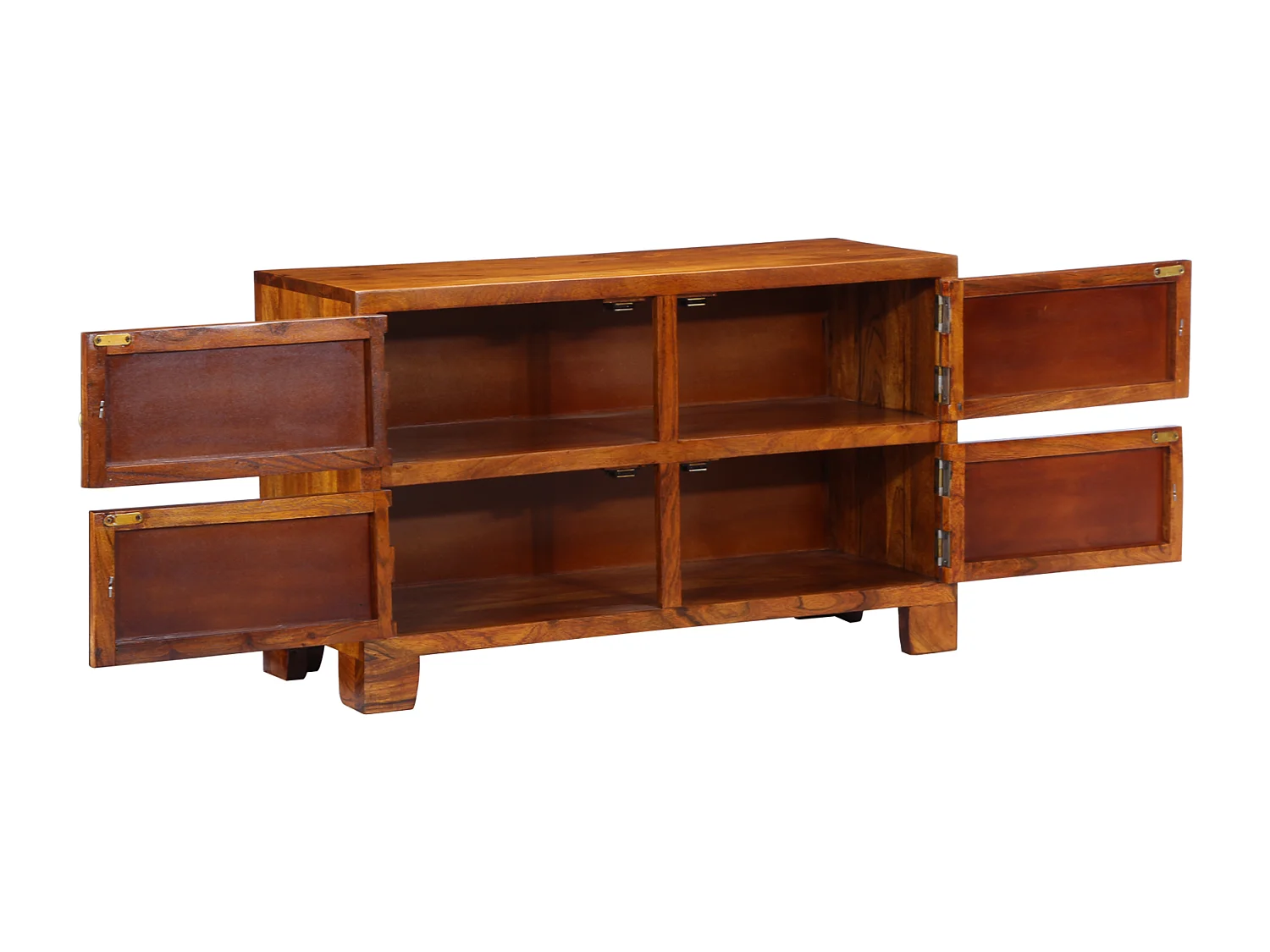 Meuble à chaussures 90x35x55 cm en bois massif d'acacia