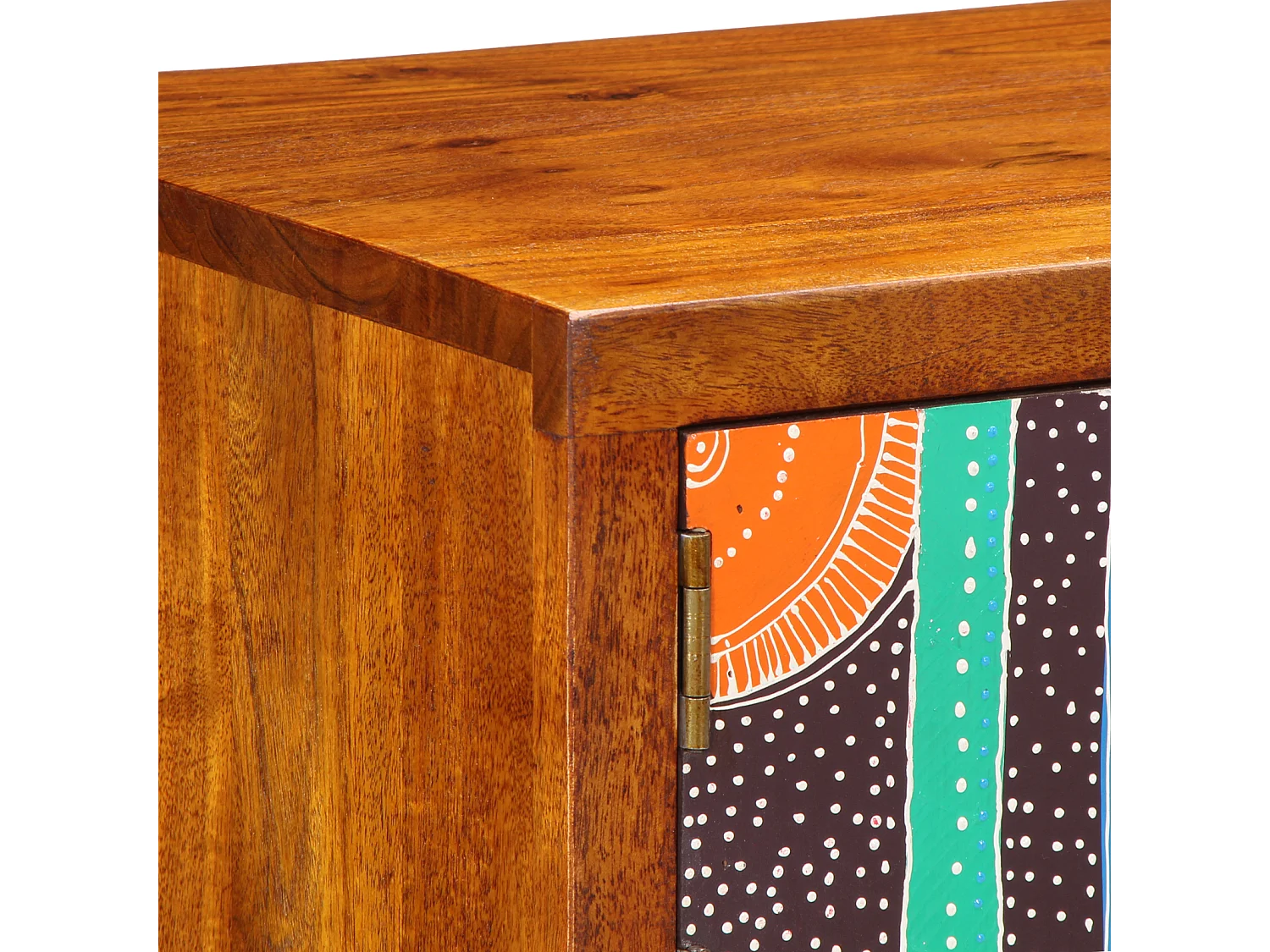 Meuble à chaussures 90x35x55 cm en bois massif d'acacia