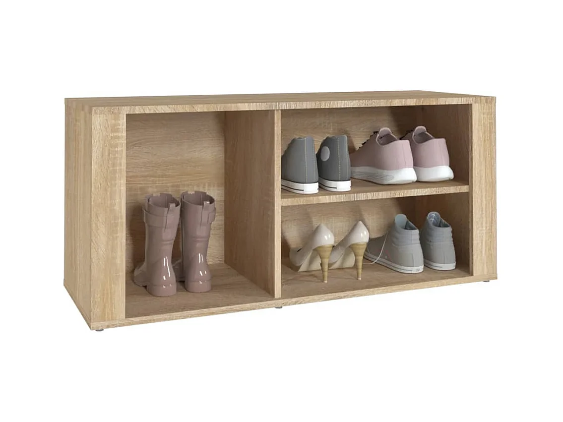 Armoire à chaussures Chêne sonoma 100x35x45cm Bois d'ingénierie