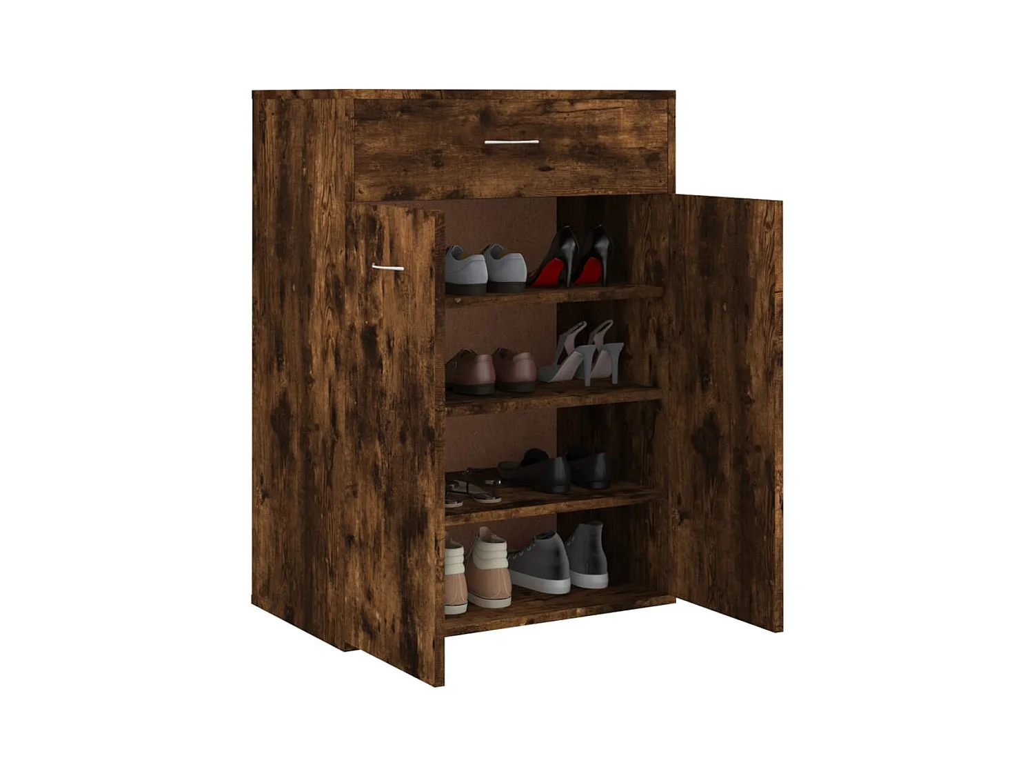 Armoire à chaussures Chêne fumé 60x35x84 cm Bois d'ingénierie
