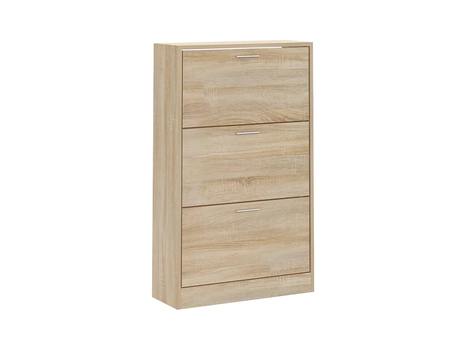 Schuhschrank aus Sonoma-Eiche, 63 x 24 x 103 cm, Holzwerkstoff