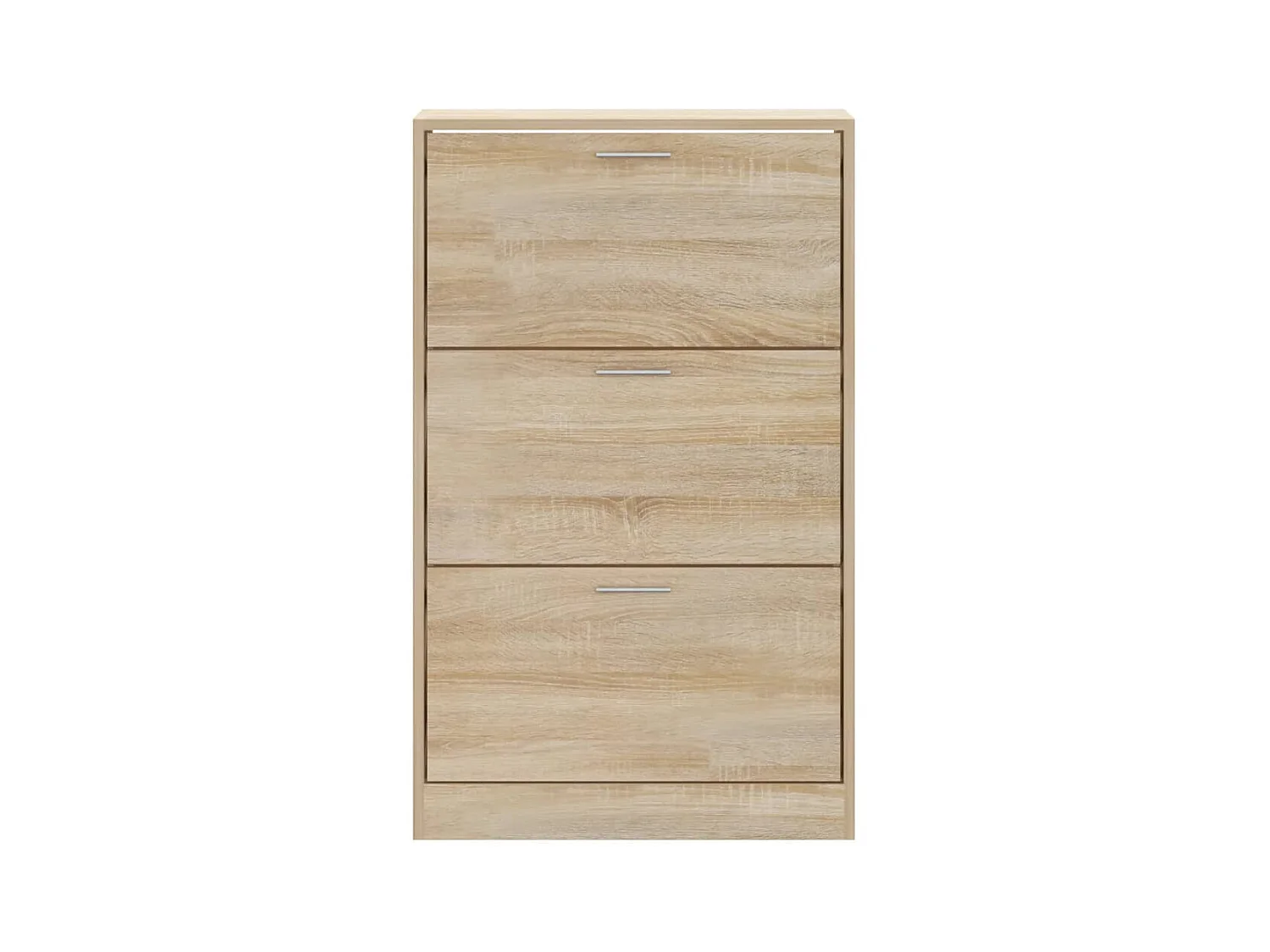 Schuhschrank aus Sonoma-Eiche, 63 x 24 x 103 cm, Holzwerkstoff