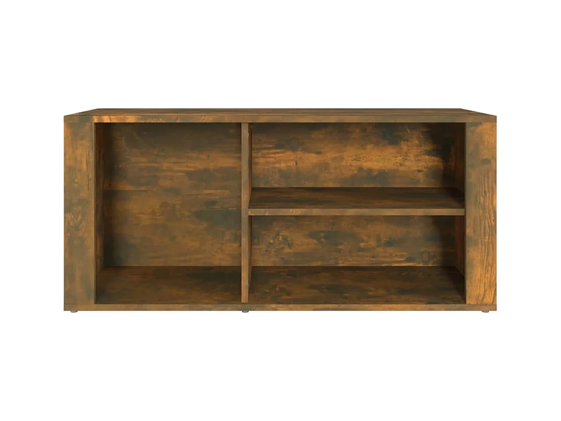 Armoire à chaussures Chêne fumé 100x35x45 cm Bois d'ingénierie