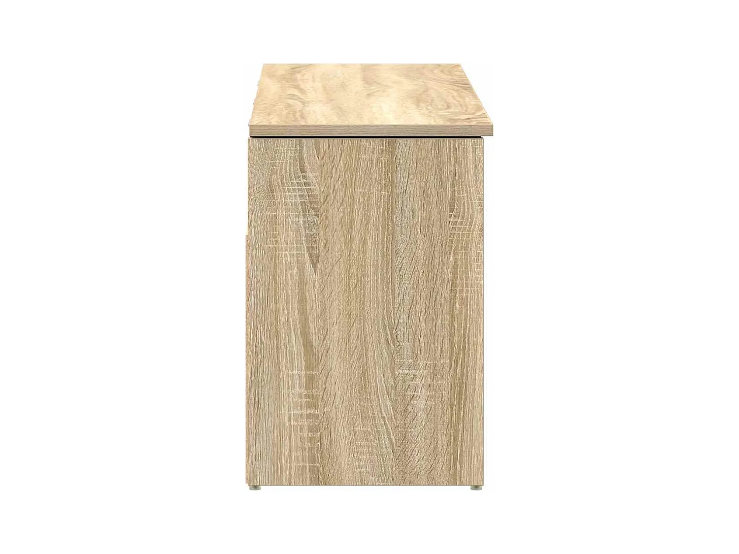 Banc à chaussures chêne sonoma 102x30,5x45 cm bois d'ingénierie