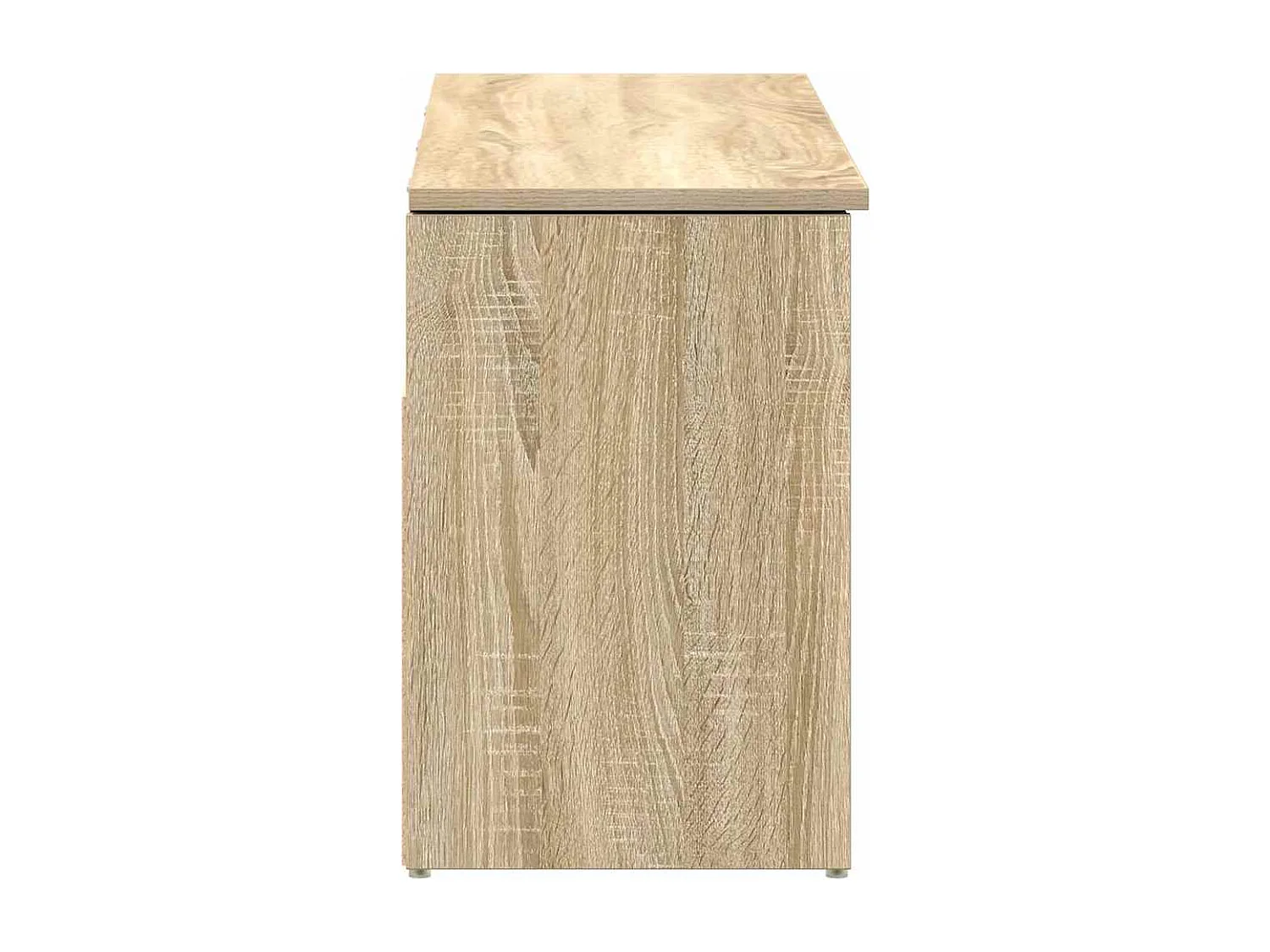 Banc à chaussures chêne sonoma 102x30,5x45 cm bois d'ingénierie
