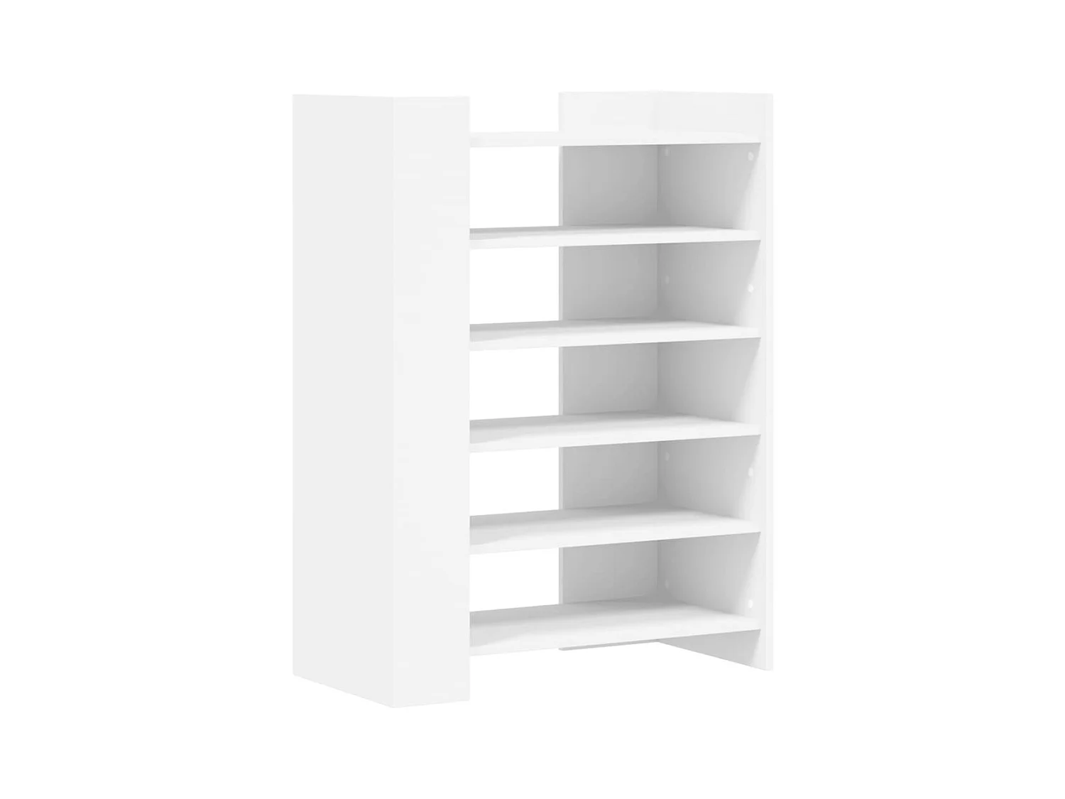 Armoire à chaussures blanc 74,5x37,5x100 cm bois d'ingénierie