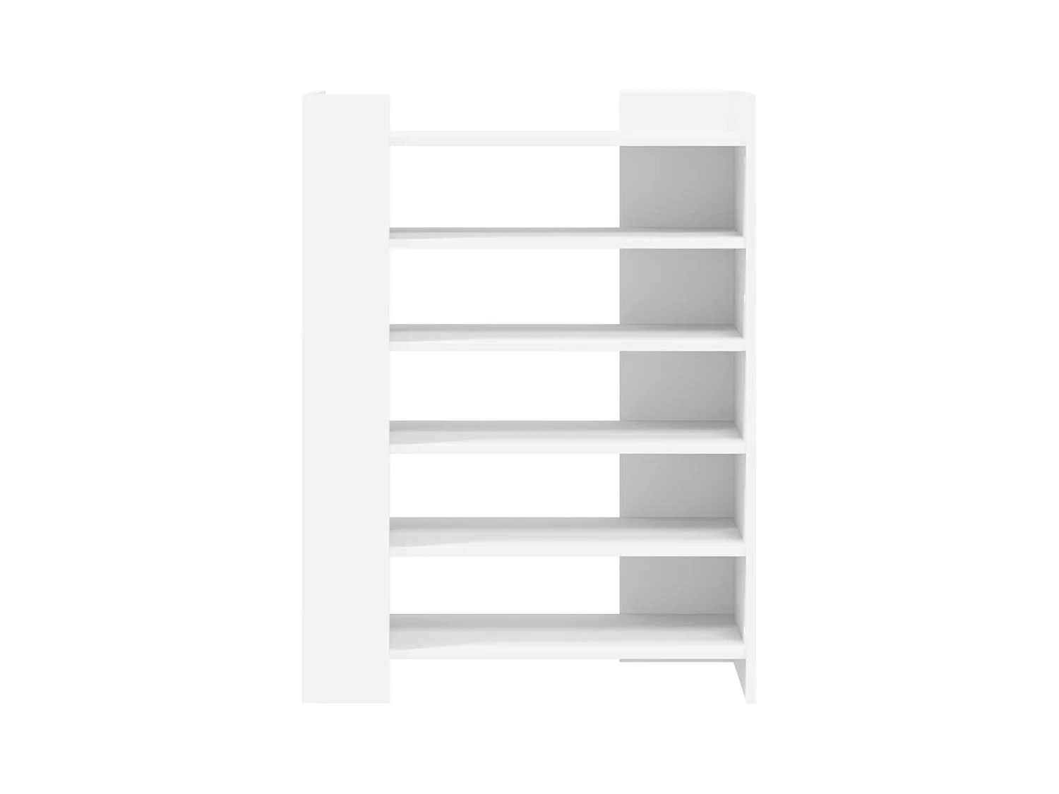 Armoire à chaussures blanc 74,5x37,5x100 cm bois d'ingénierie